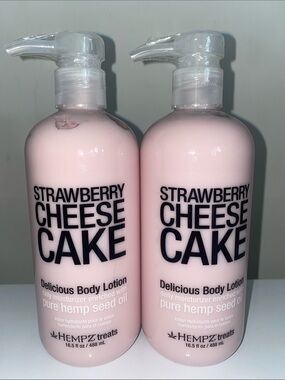 HEMPZ Strawberry Cheesecake Body Lotion X2 Full size Bottles